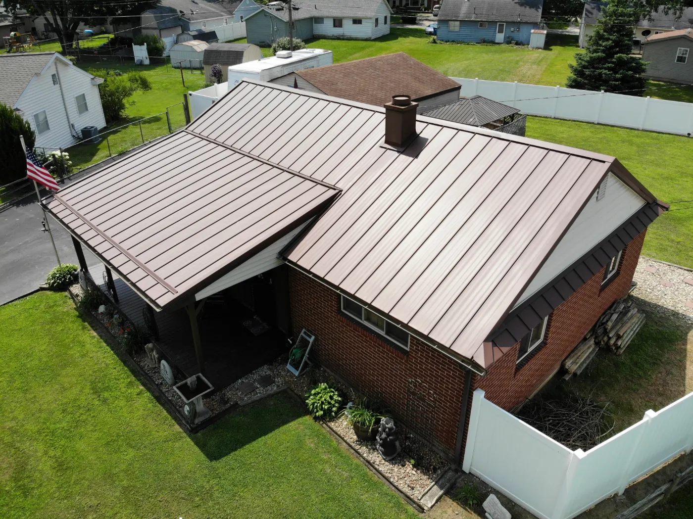 Commercial roof inspection documented in Edgewood